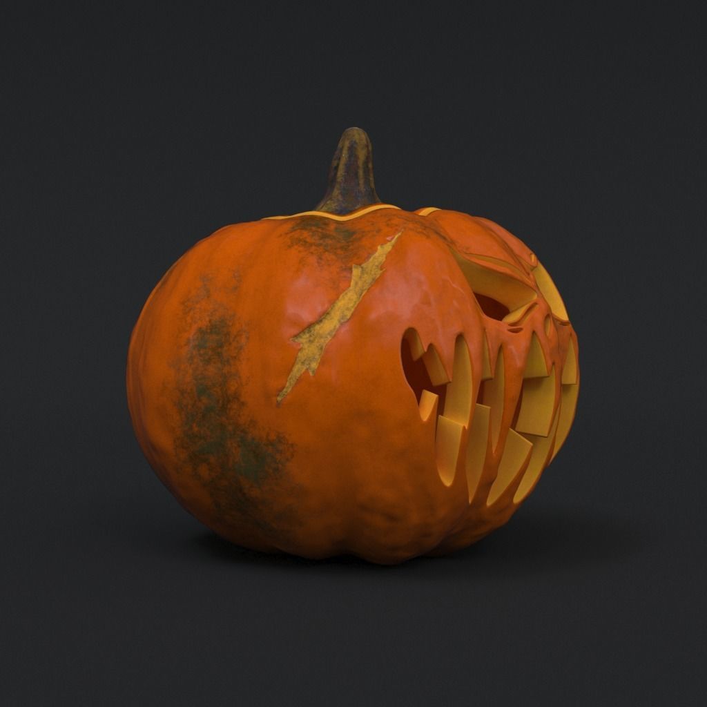 Halloween Pumpkin - Jack-O-Lantern 3D model_5