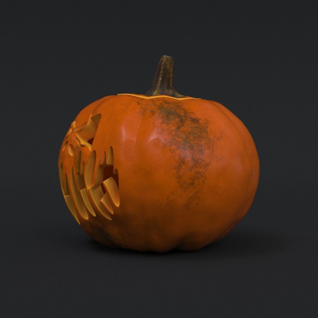 Halloween Pumpkin - Jack-O-Lantern 3D model_13