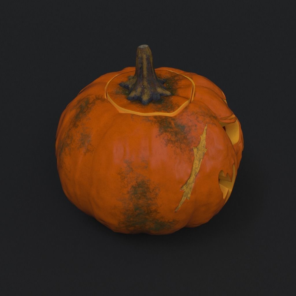 Halloween Pumpkin - Jack-O-Lantern 3D model_23