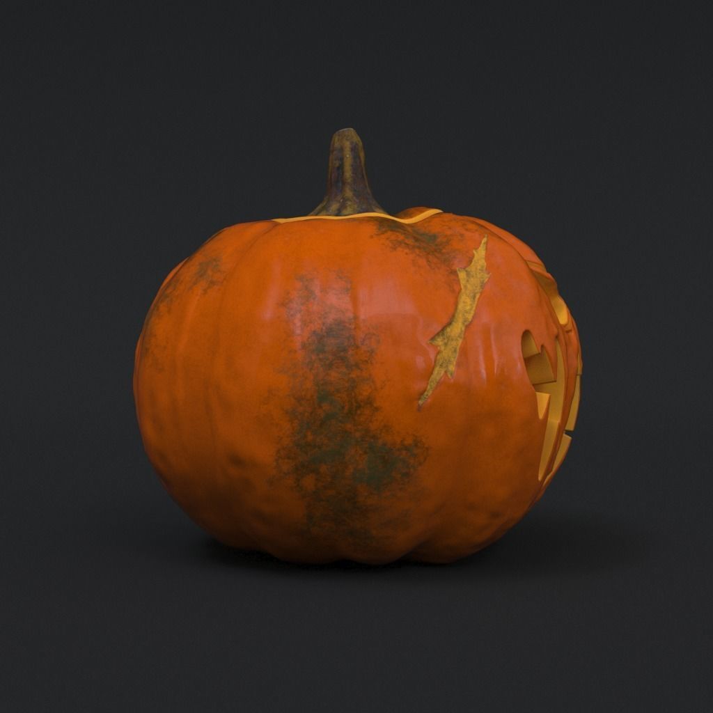 Halloween Pumpkin - Jack-O-Lantern 3D model_6