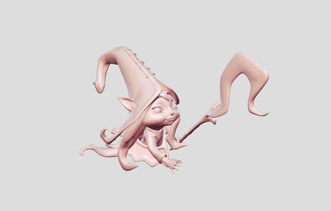 cartoon character magic 3D print model