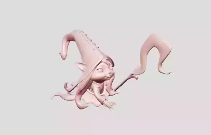 cartoon character magic 3D print model