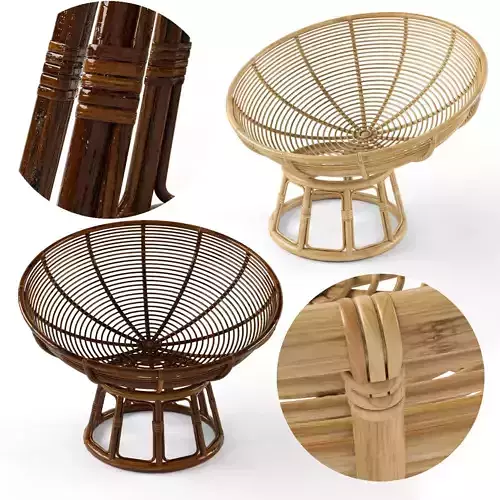 papasan rattan armchair