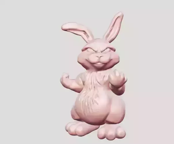 angry rabbit  