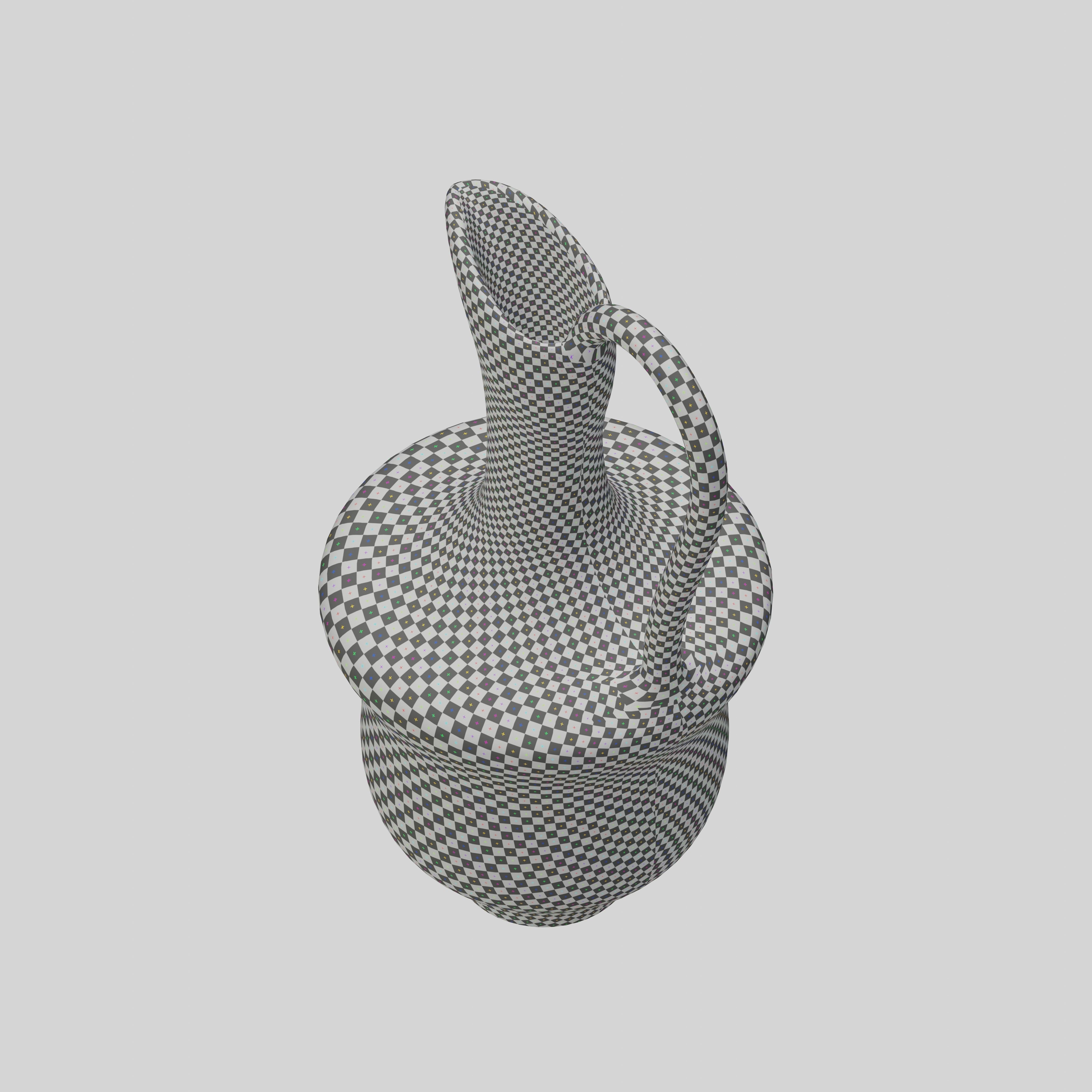 Vintage rusty pitcher 3D model_9