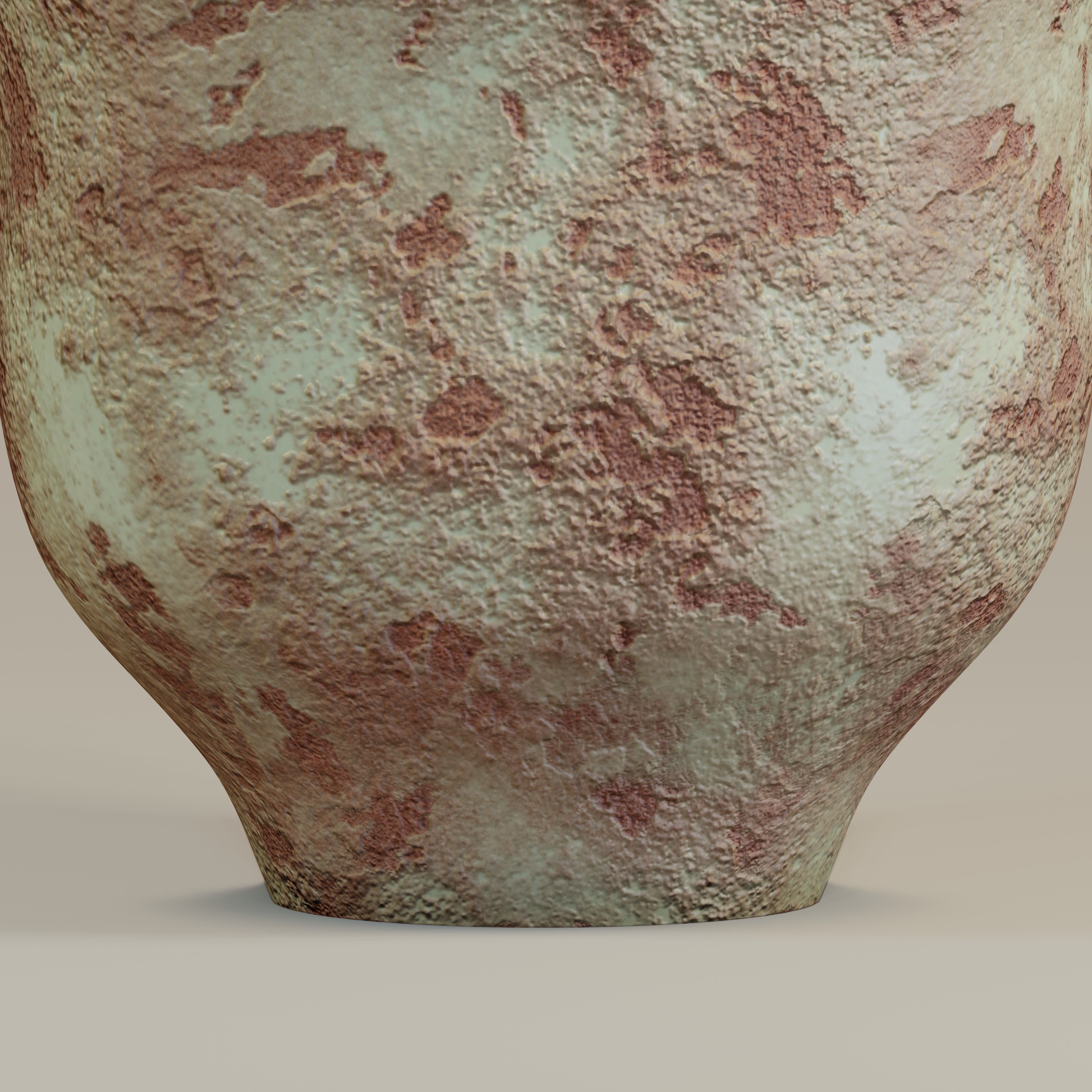 Vintage rusty pitcher 3D model_3