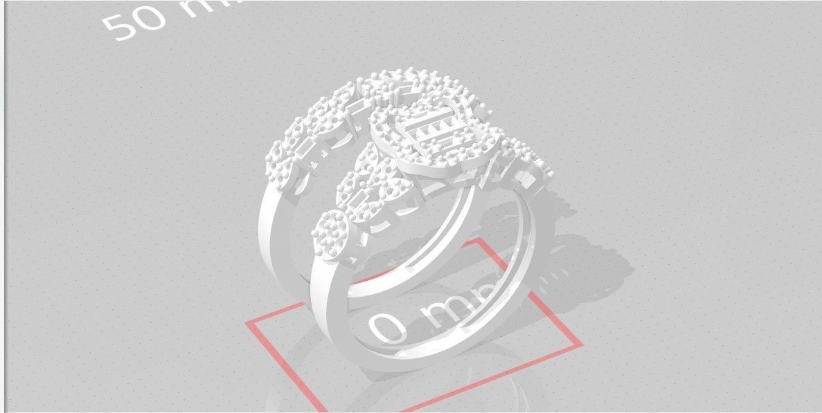 Tweens ring 70 3D print model_4