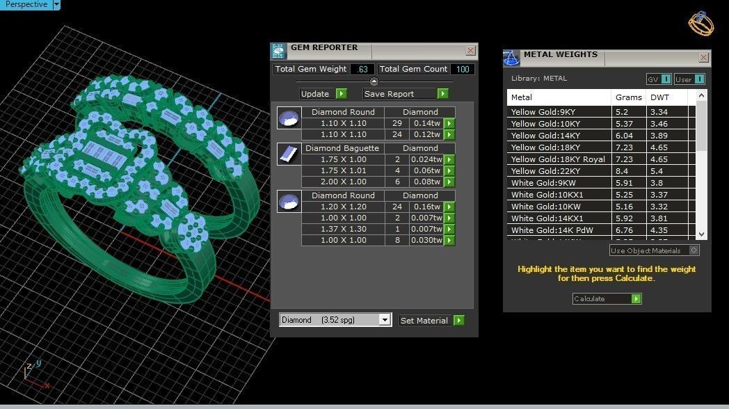 Tweens ring 70 3D print model_2