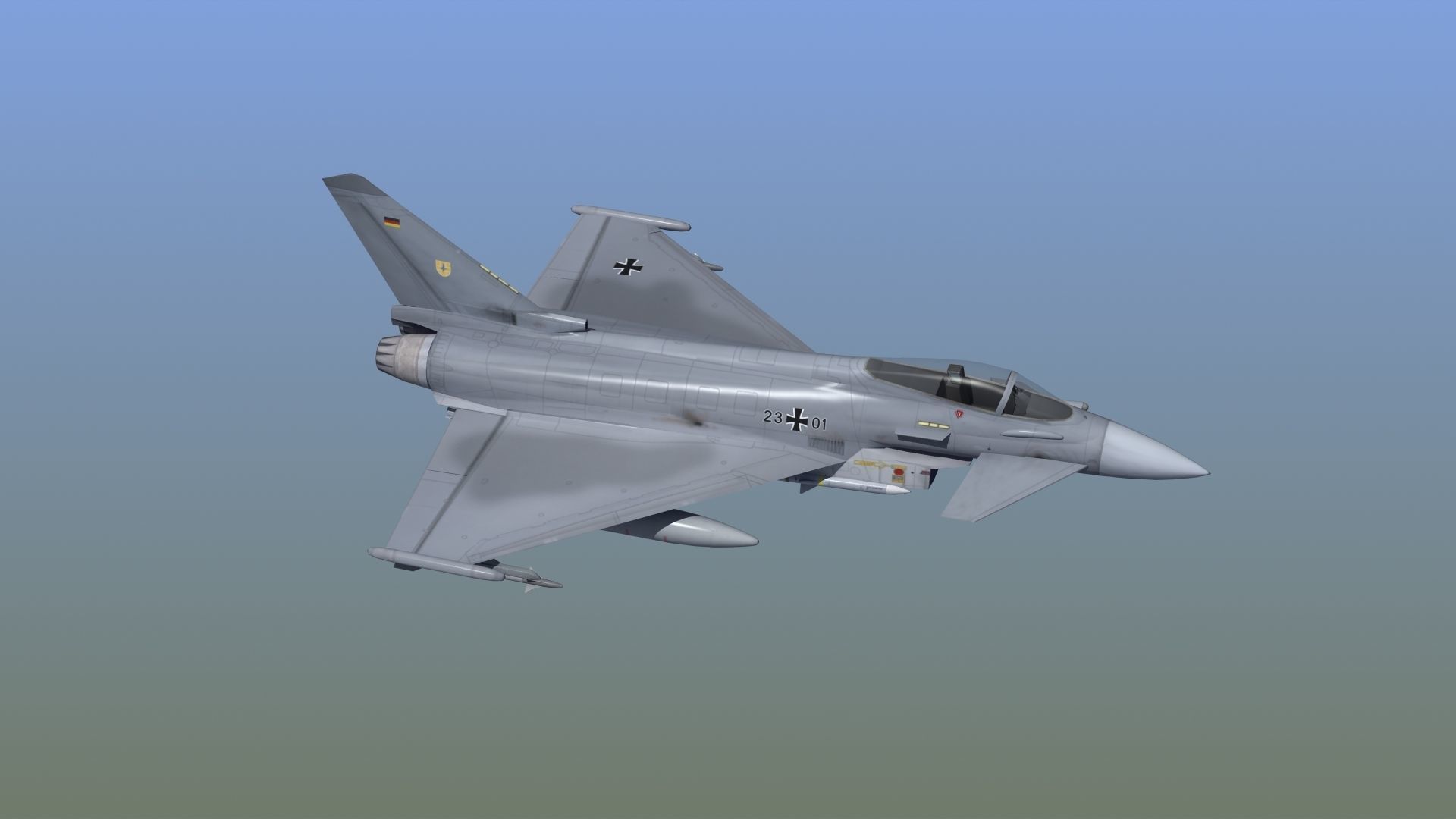 Typhoon Fighter 3D model_9