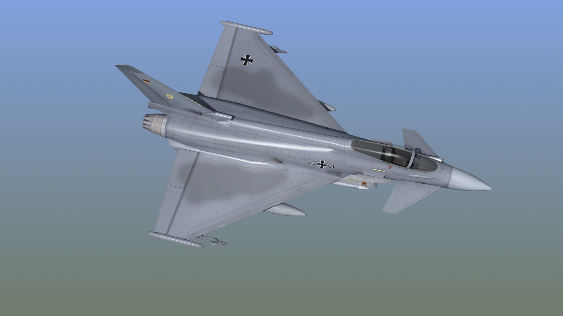 Typhoon Fighter 3D model_4