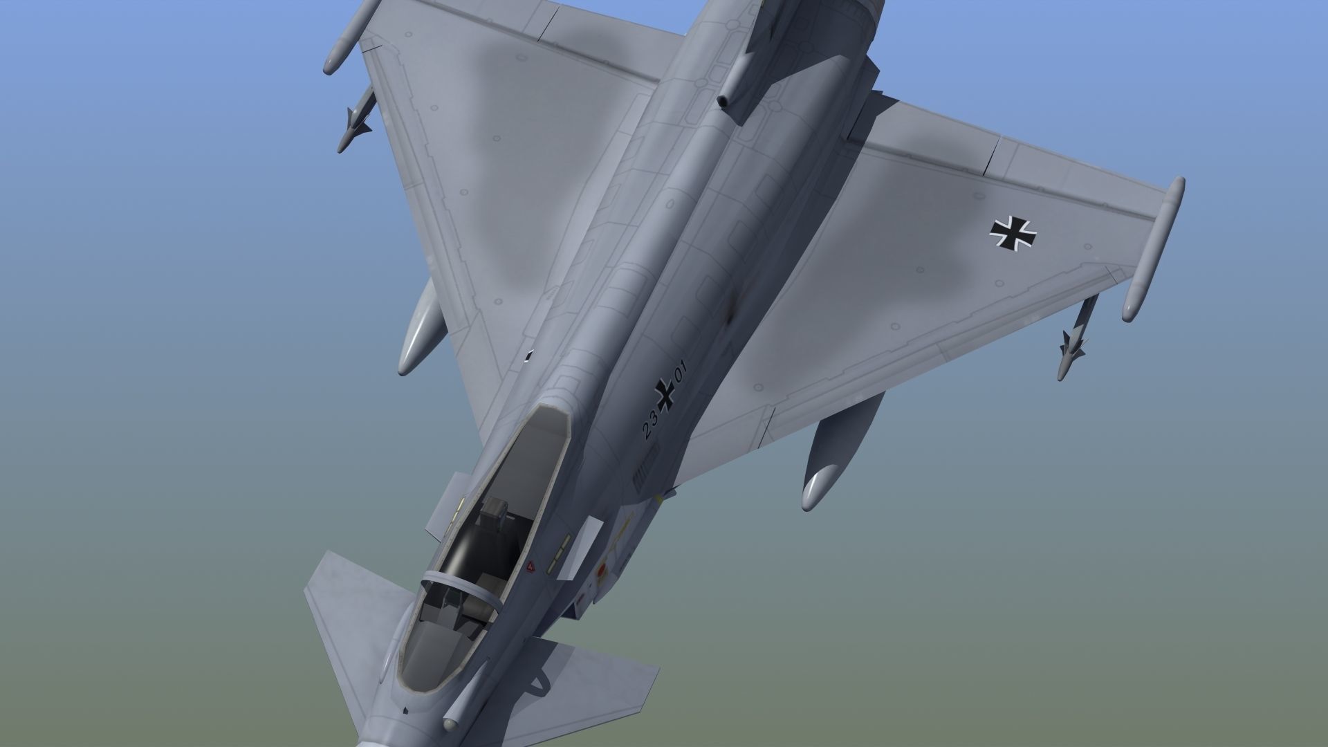 Typhoon Fighter 3D model_5