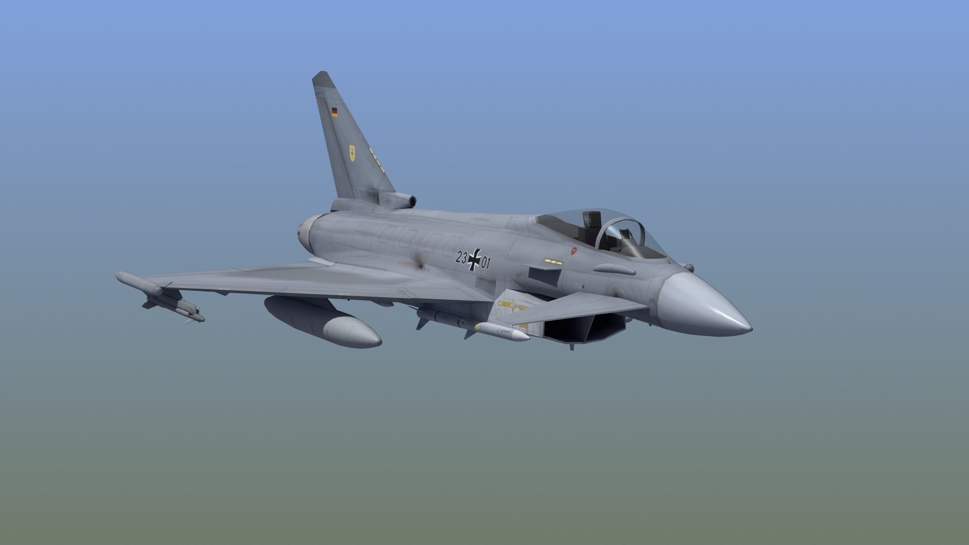 Typhoon Fighter 3D model_12