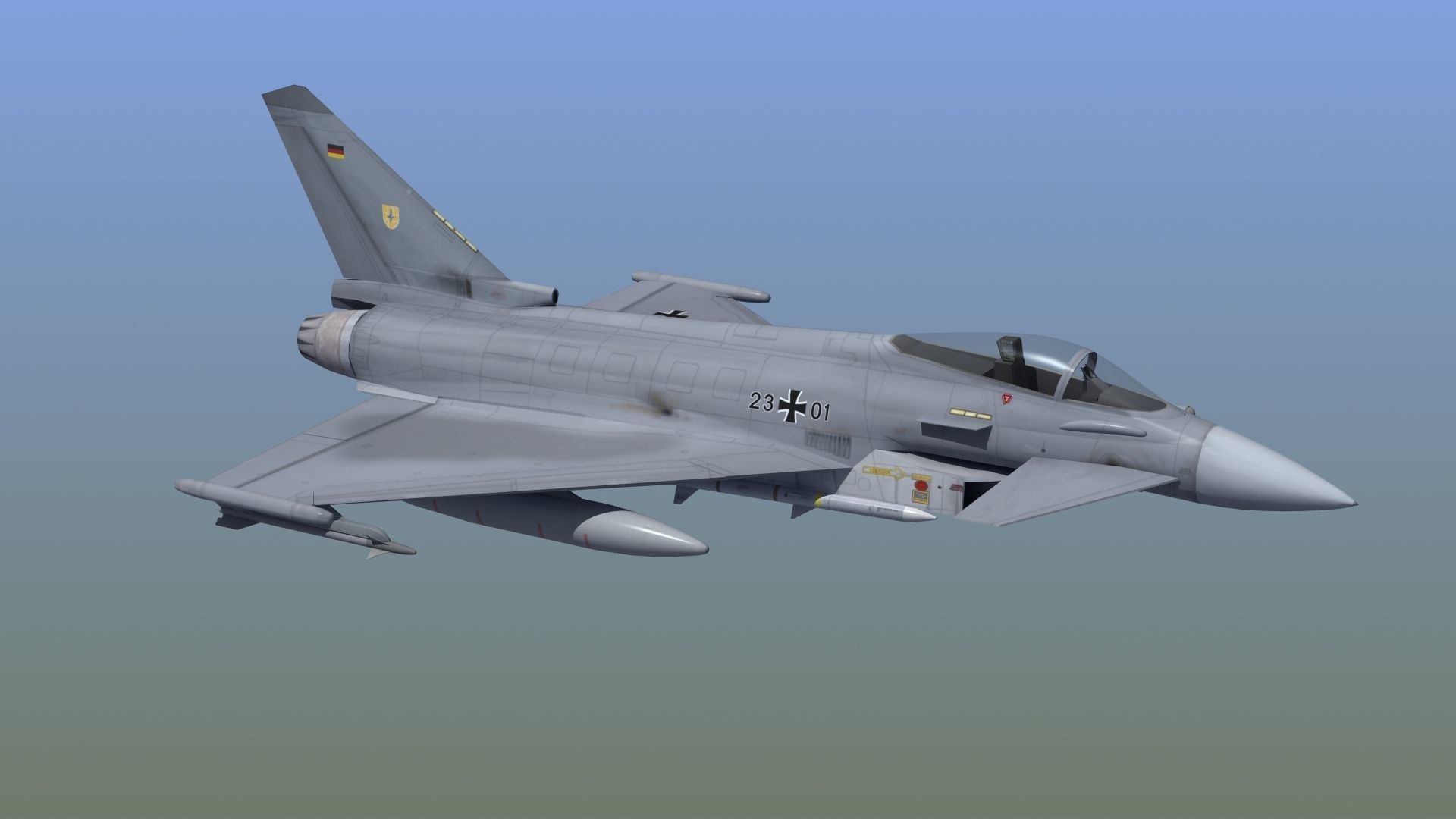 Typhoon Fighter 3D model_11