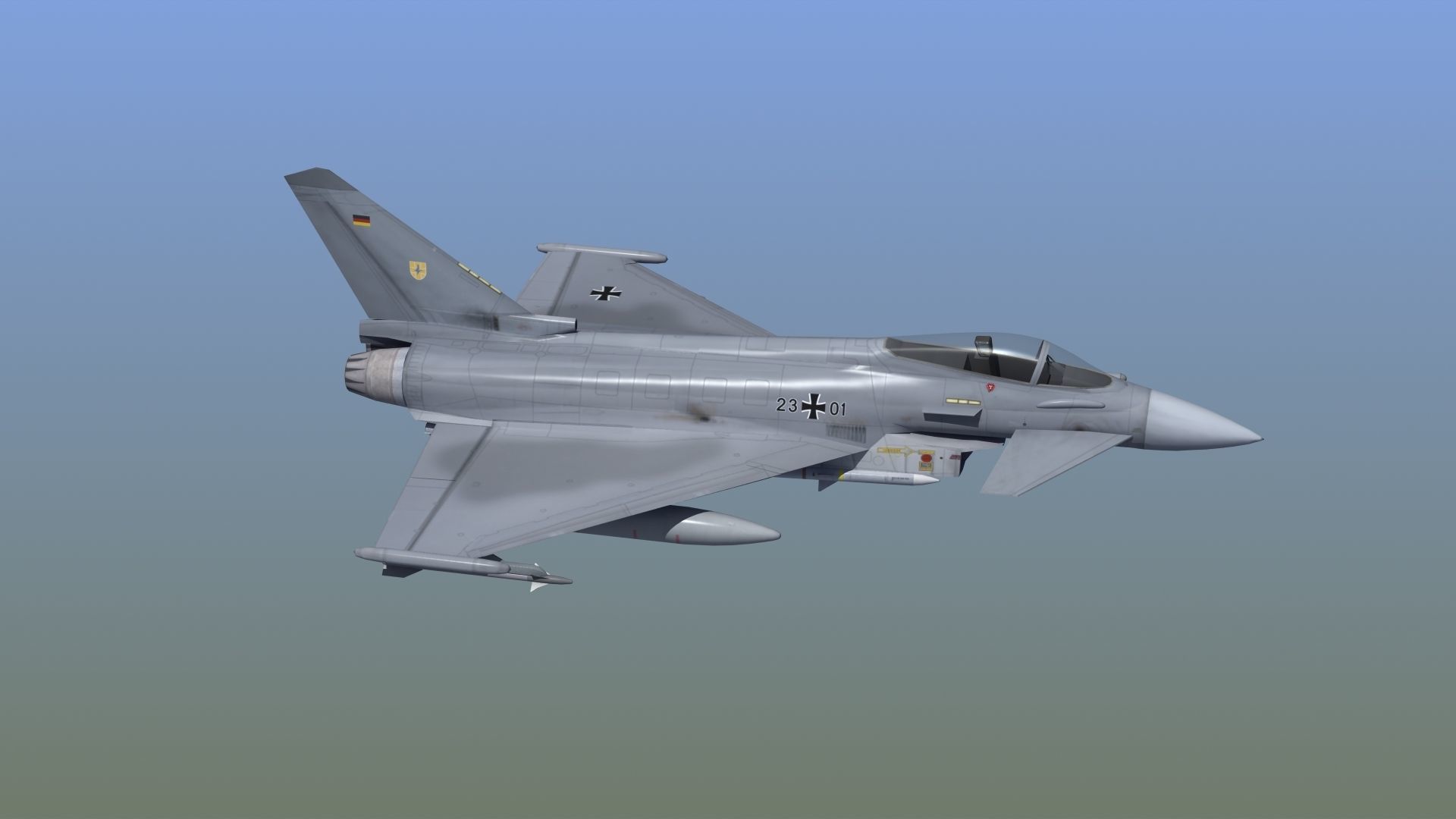 Typhoon Fighter 3D model_10