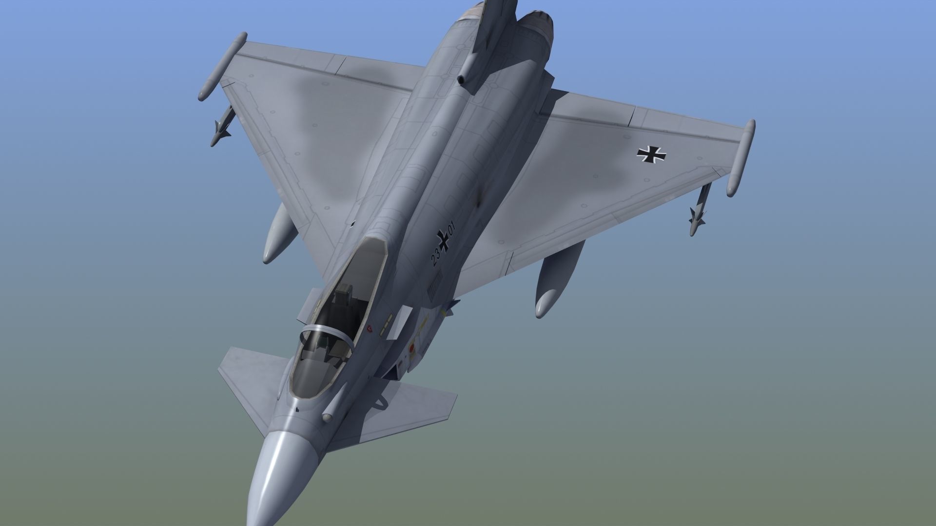 Typhoon Fighter 3D model_7