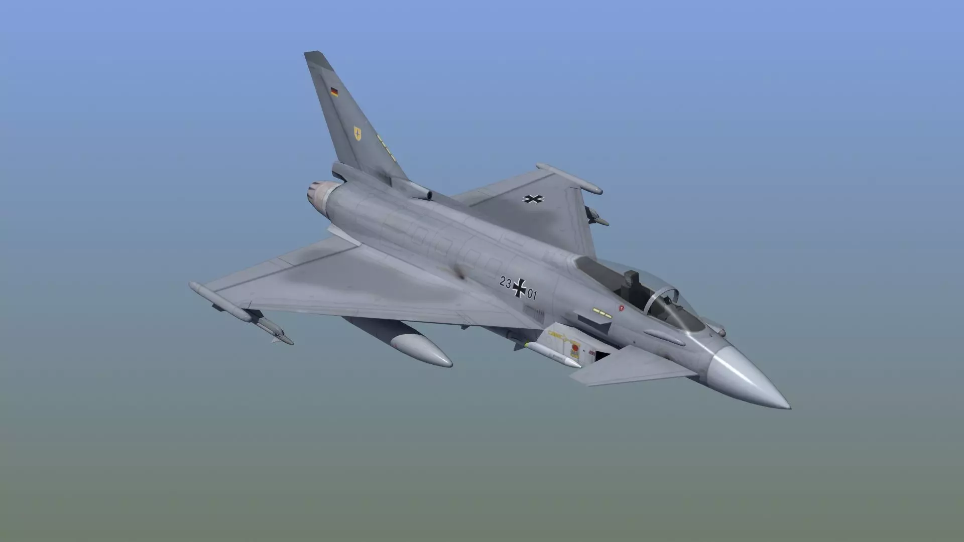 Typhoon Fighter 3D model_0