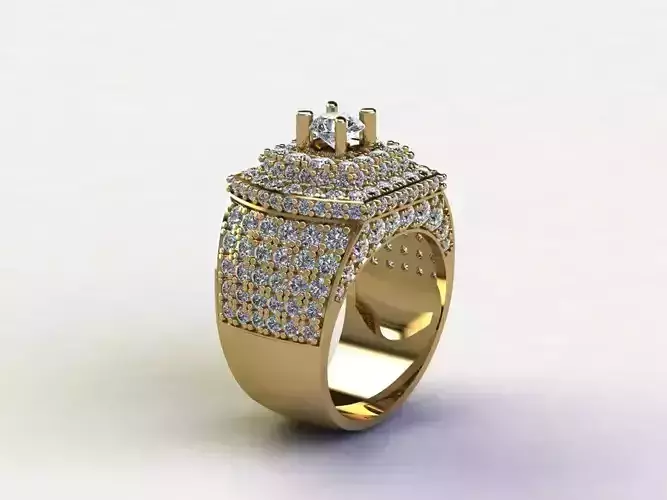 Man ring in popular Asia cad file 3dm R8