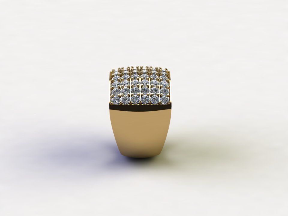 Diamond Ring For men Popular is Asia cad file 3dm R34 3D model_5