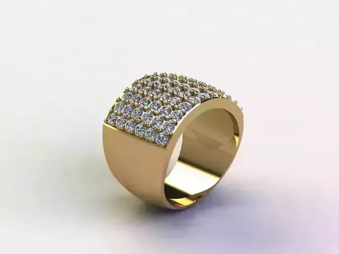 Diamond Ring For men Popular is Asia cad file 3dm R34