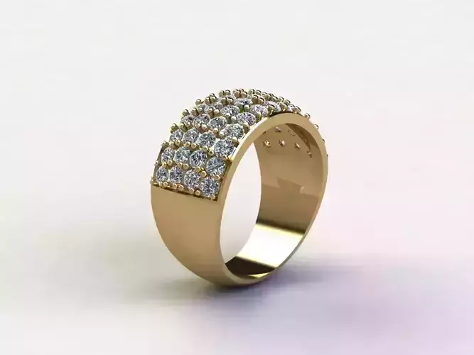 Model Man Ring jewelry in Asia with cad file design R33