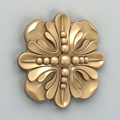 Round rosette 026 3D model