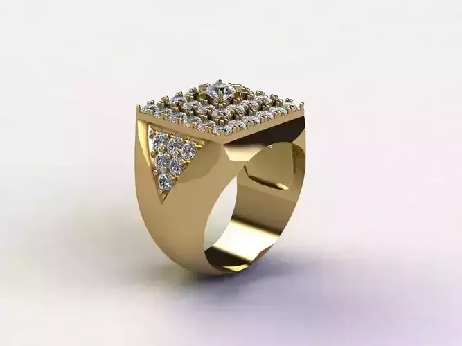 Man Ring 2020 popular Gold light in Asia cad file  R28