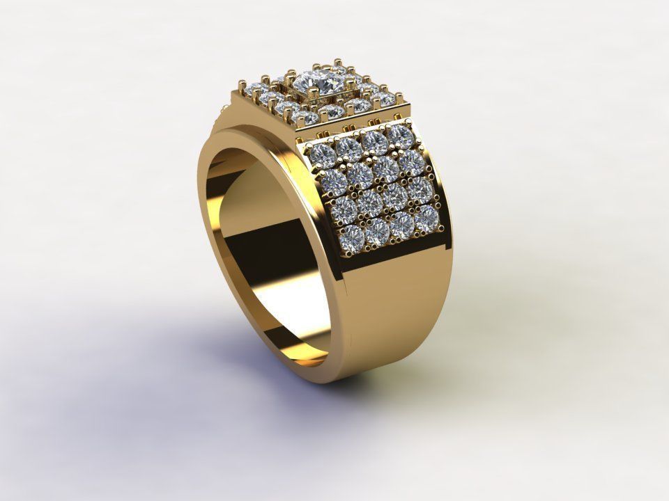 Man Ring Fashion 2020 R2 3D model_3