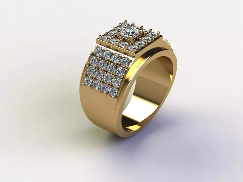 Man Ring Fashion 2020 R2 3D model_0