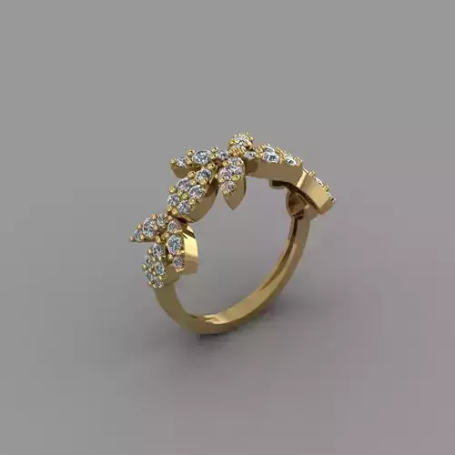 T216- Diamond ring 3D print model