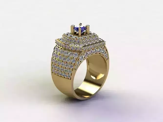 Man Ring with diamond R12