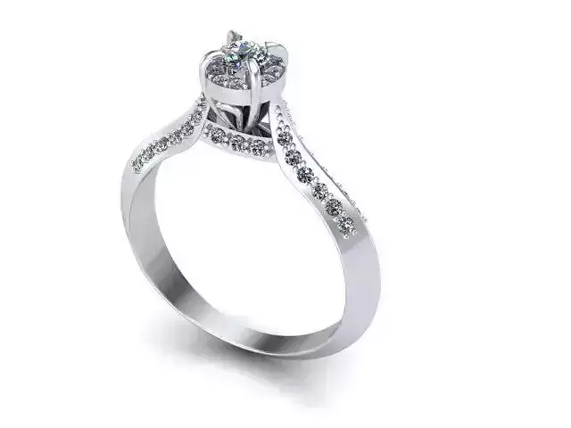 Solitaire ring 66