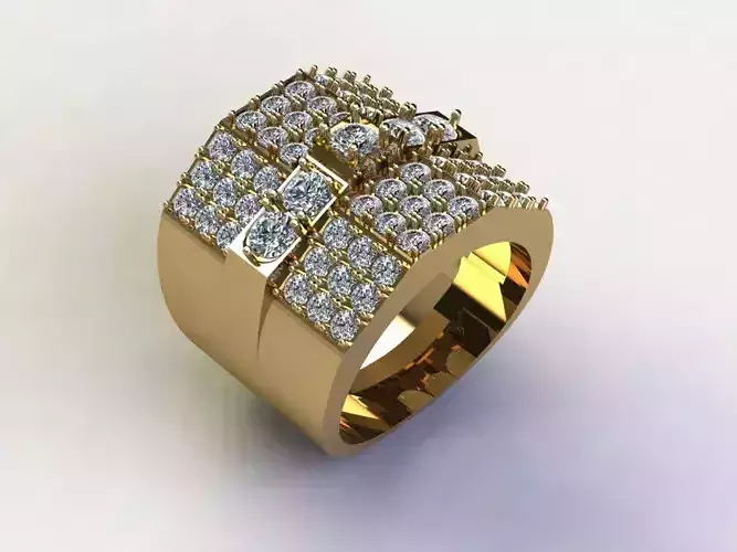 Man Ring with diamond R5