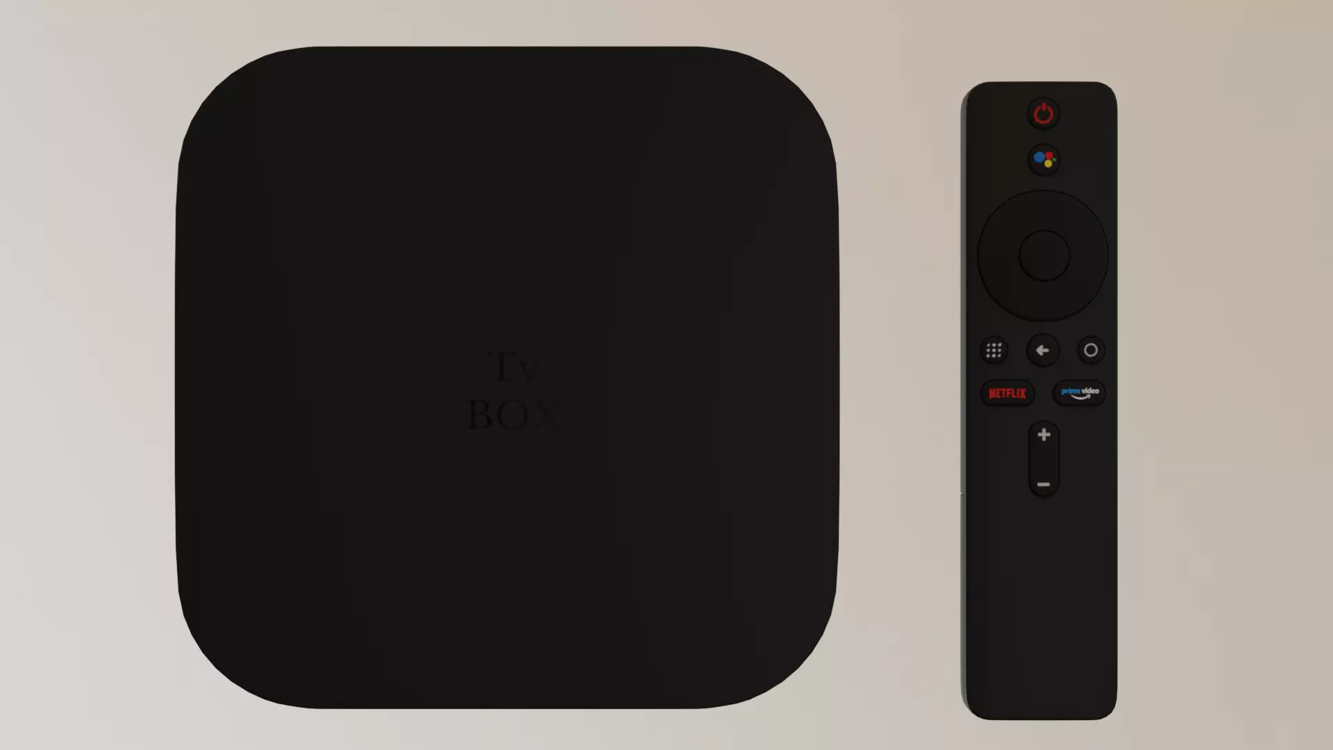 Tv Box Low-poly 3D model_0