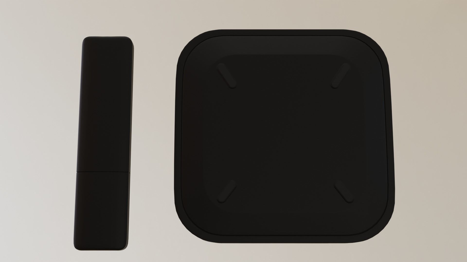 Tv Box Low-poly 3D model_2