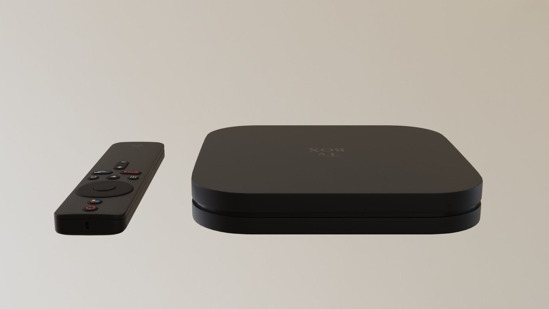 Tv Box Low-poly 3D model_3