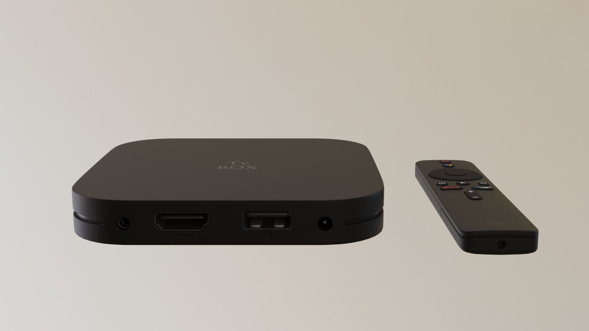 Tv Box Low-poly 3D model_1