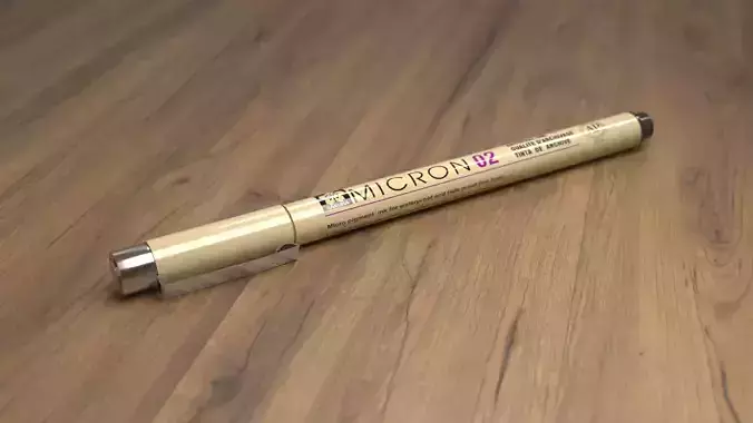 Sakura Pigma Micron archival ink pen Free 3D model
