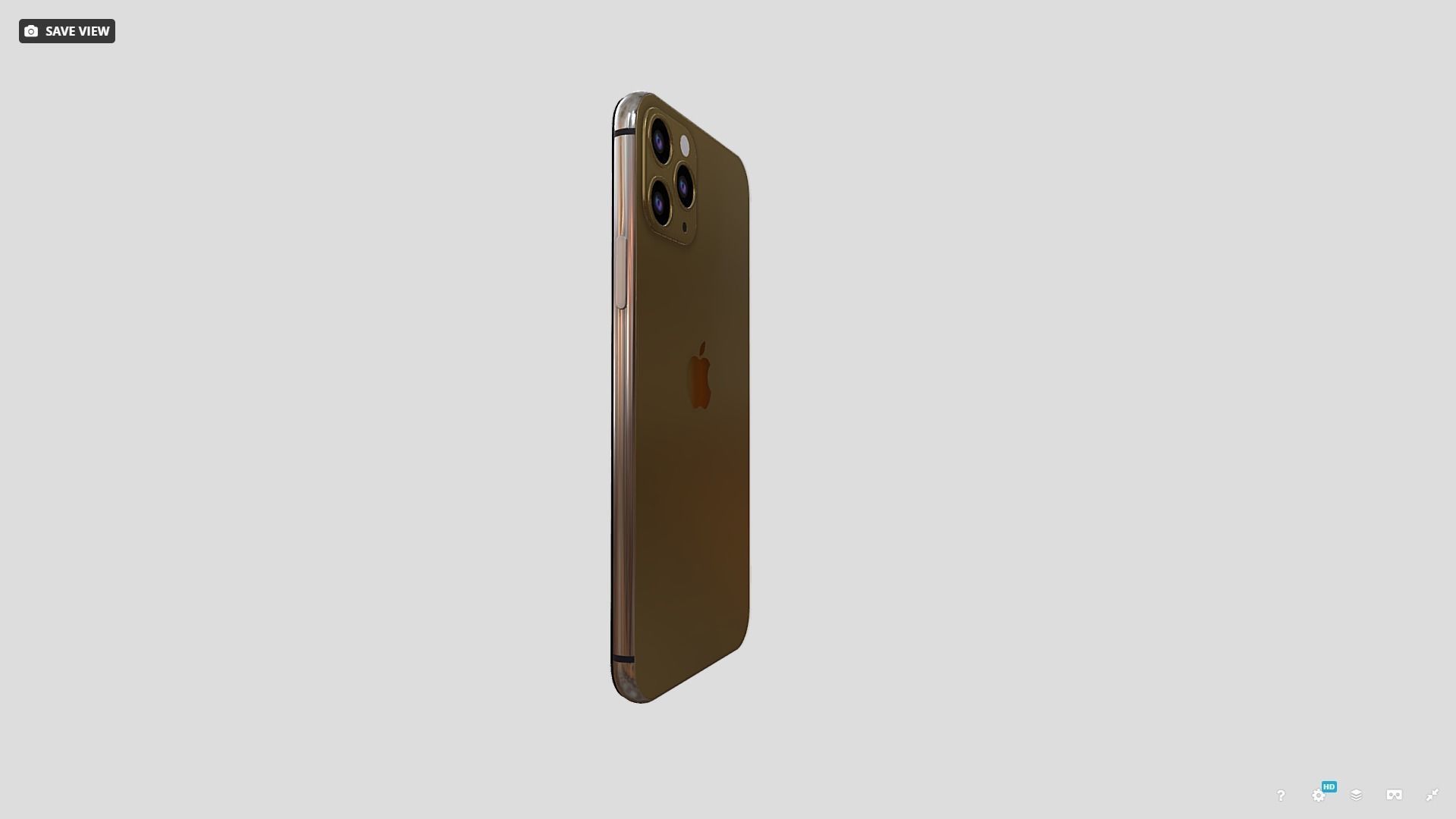 iphone 11 pro Low-poly 3D model_2