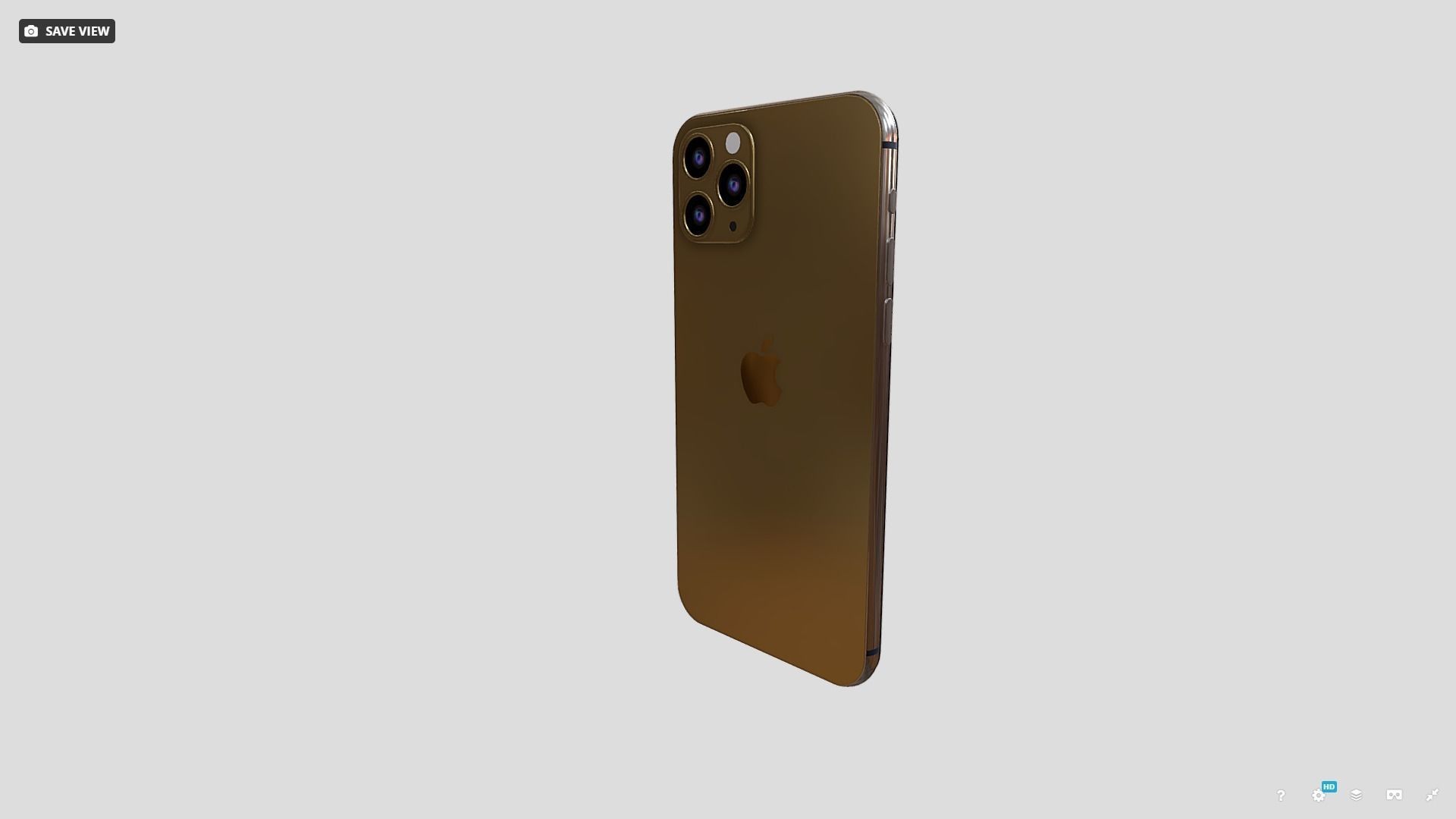 iphone 11 pro Low-poly 3D model_4