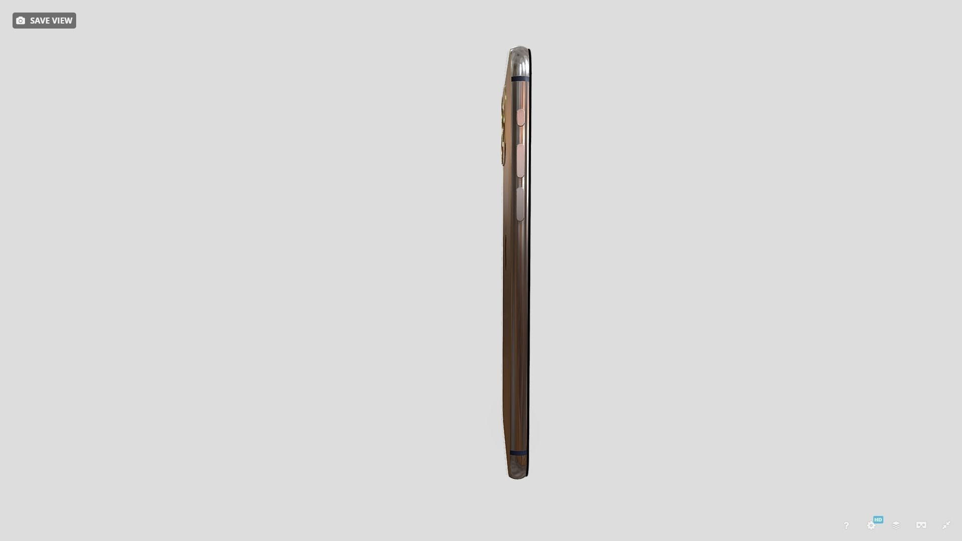 iphone 11 pro Low-poly 3D model_5