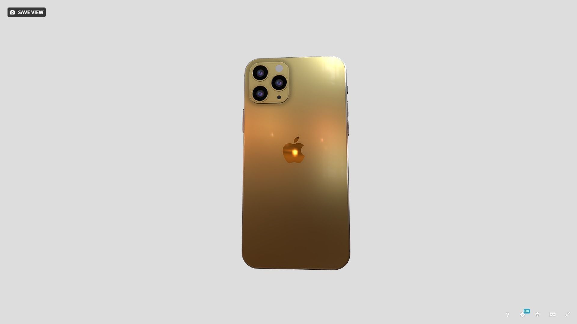iphone 11 pro Low-poly 3D model_3