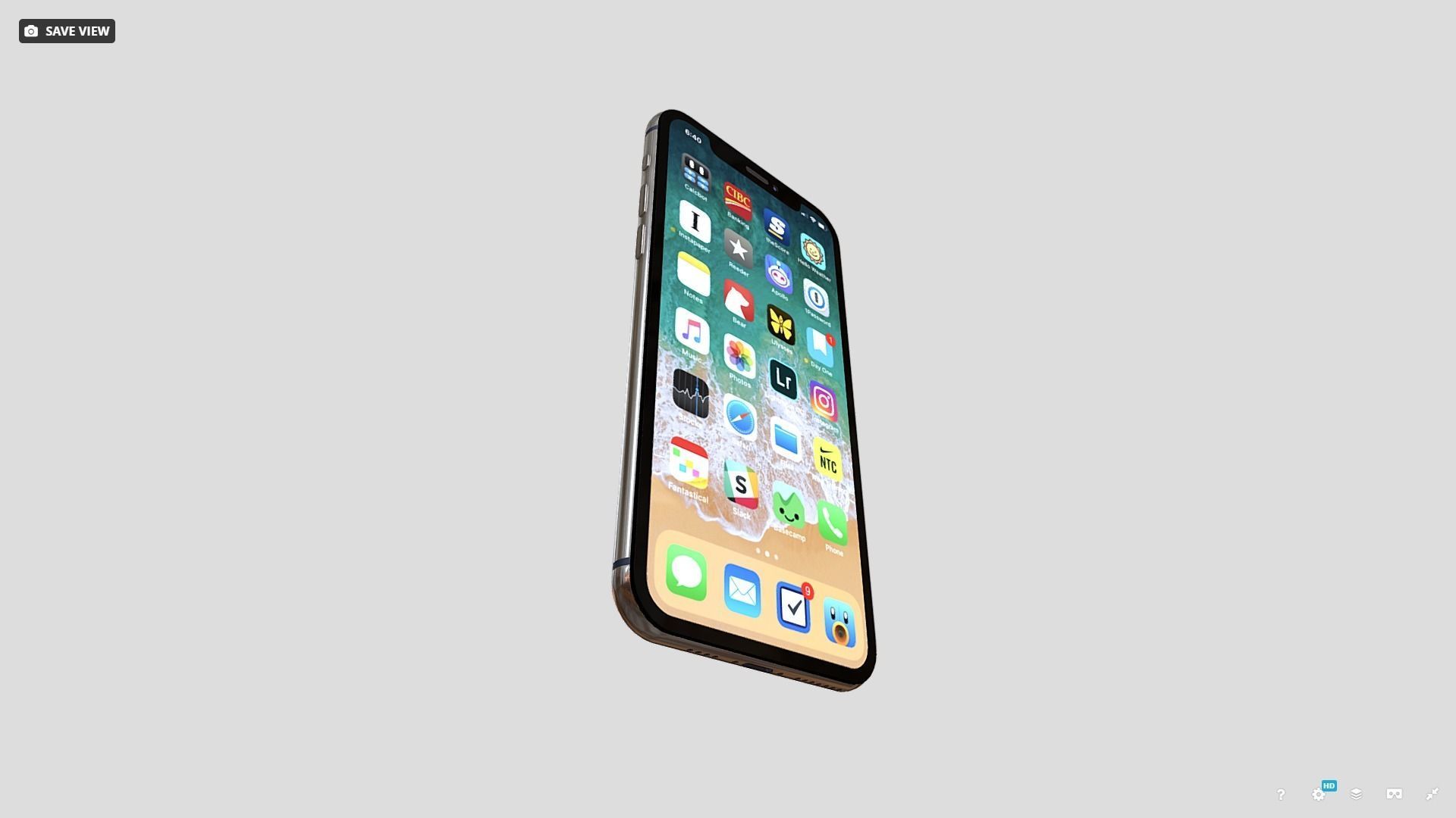 iphone 11 pro Low-poly 3D model_8