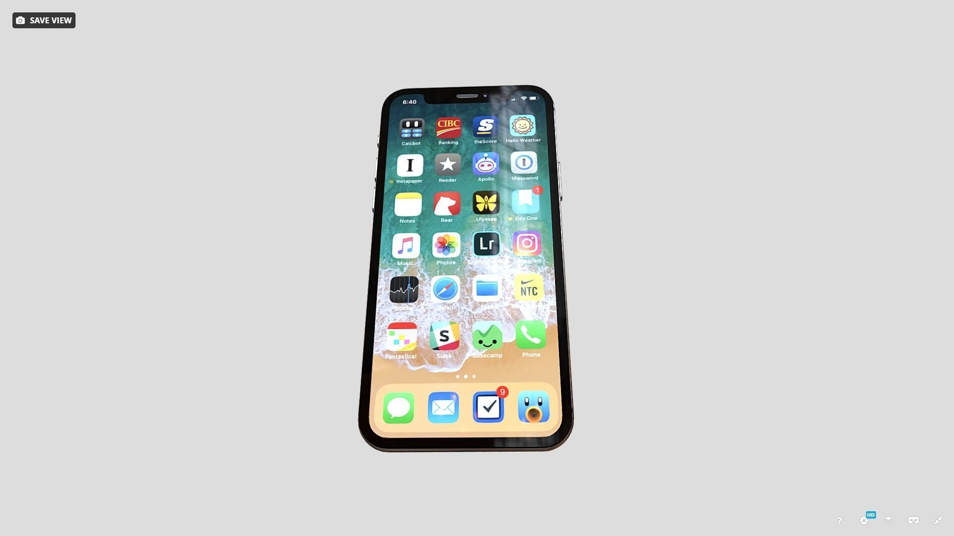 iphone 11 pro Low-poly 3D model_9