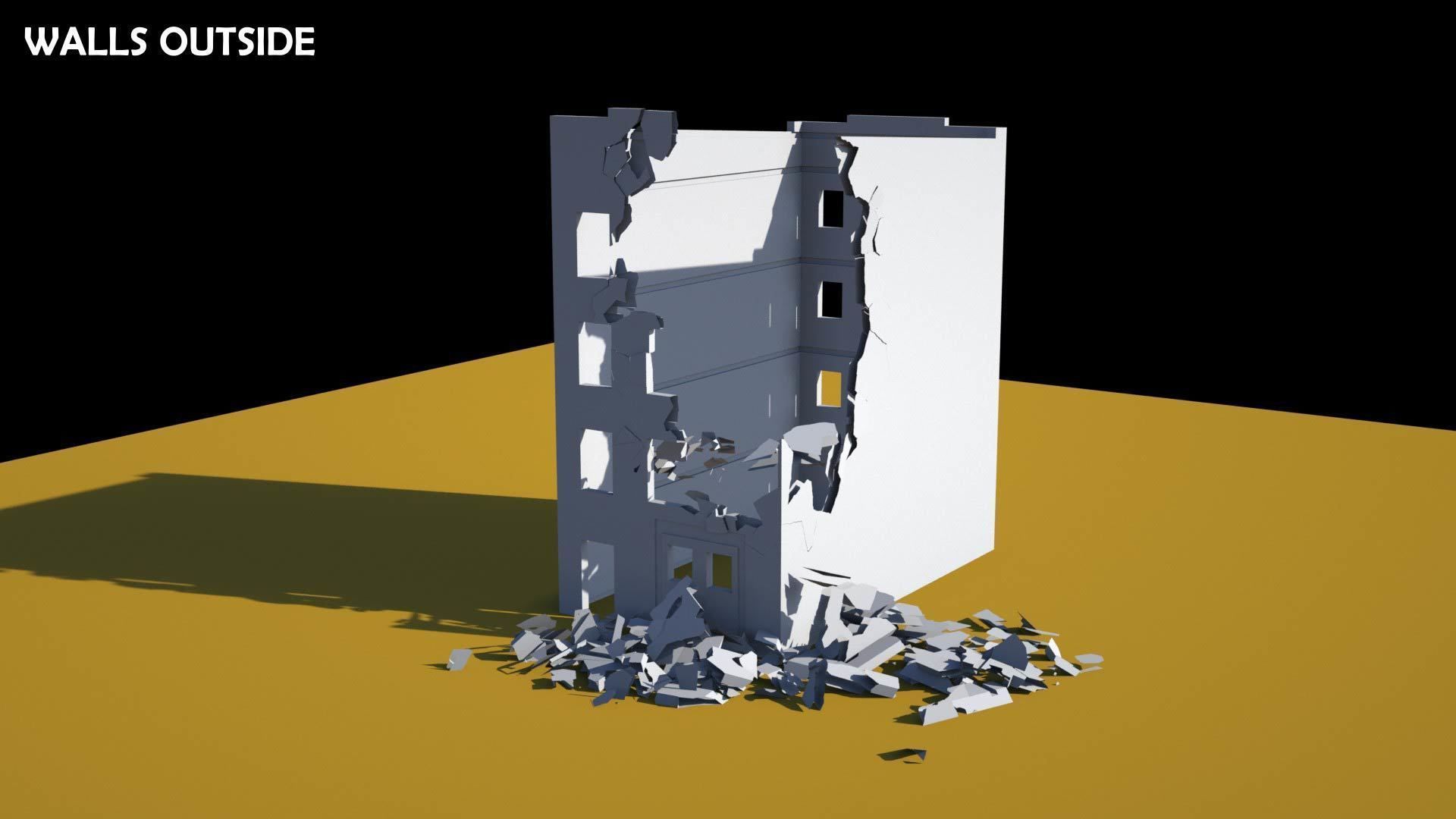 Damaged Building 3D model_23