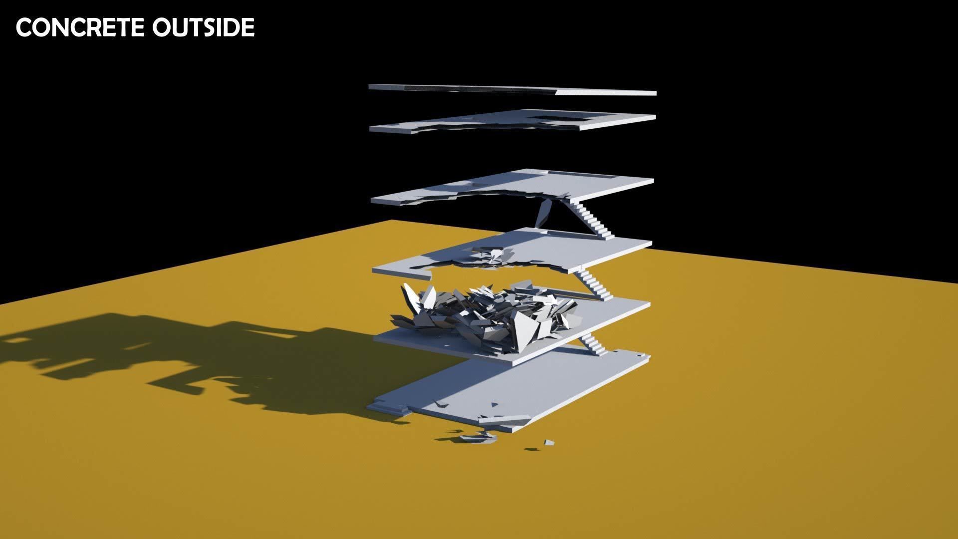 Damaged Building 3D model_15