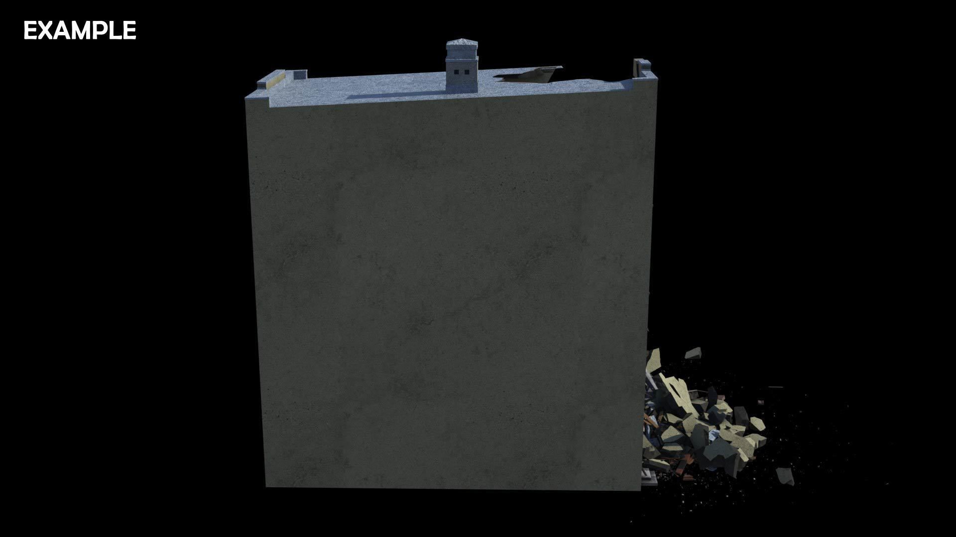 Damaged Building 3D model_7