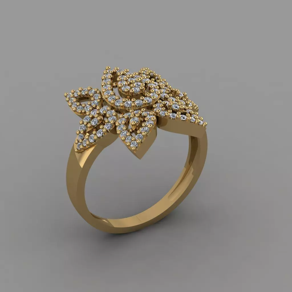 T220- Diamond ring 3D print model_0