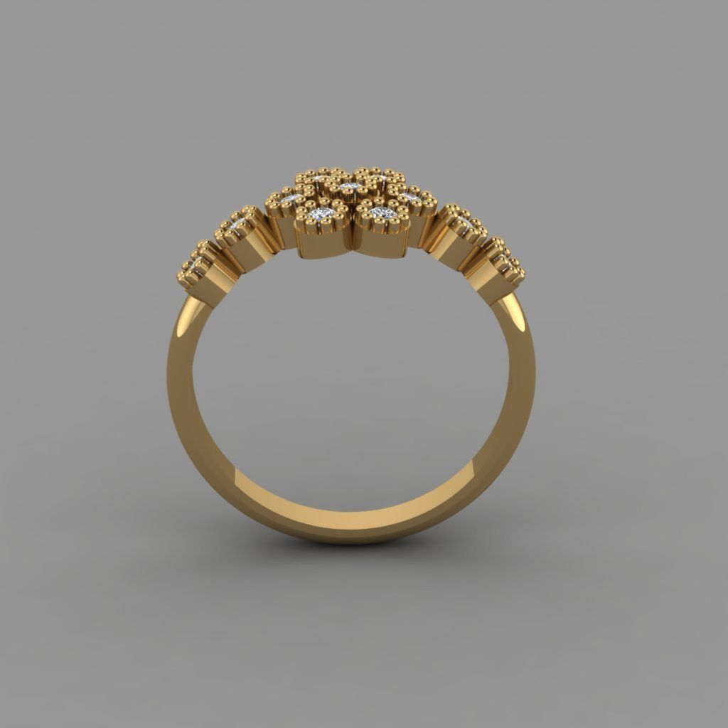 T223- Diamond ring 3D print model_2