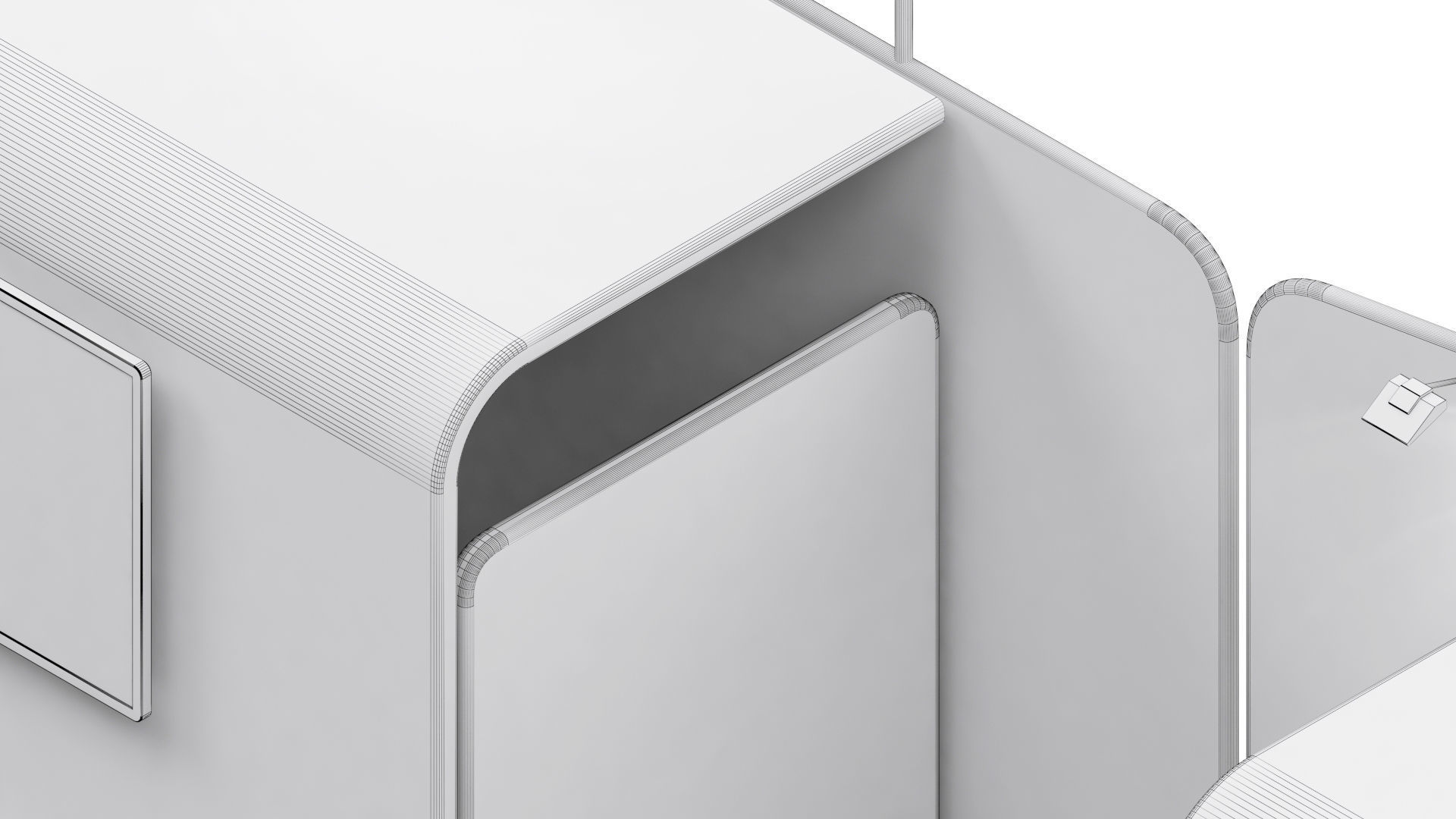 Exhibition booth 10x30ft 3DM010 3D model_9