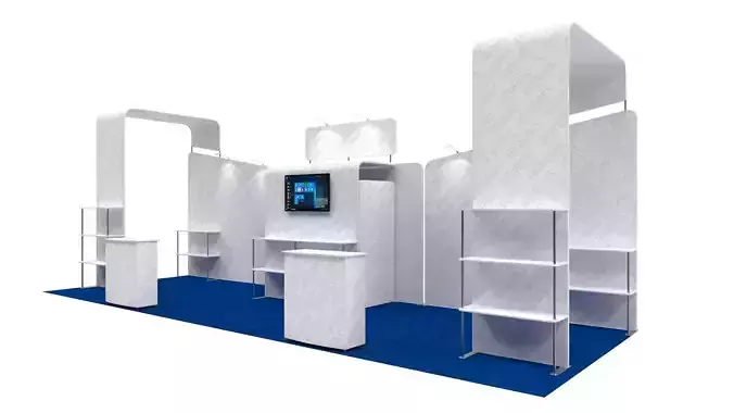 Exhibition booth 10x30ft 3DM010